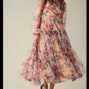 Mac Duggal Tiered Tulle Dress